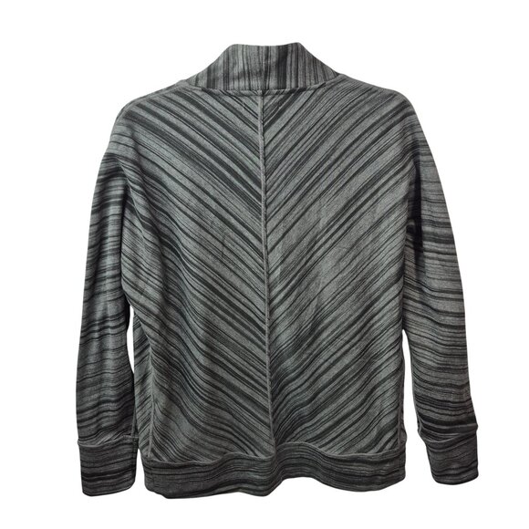 Prana Sweater Womens M Gray Wrap Cardigan Open Front Long Sleeve Casual Yoga - Picture 2 of 8